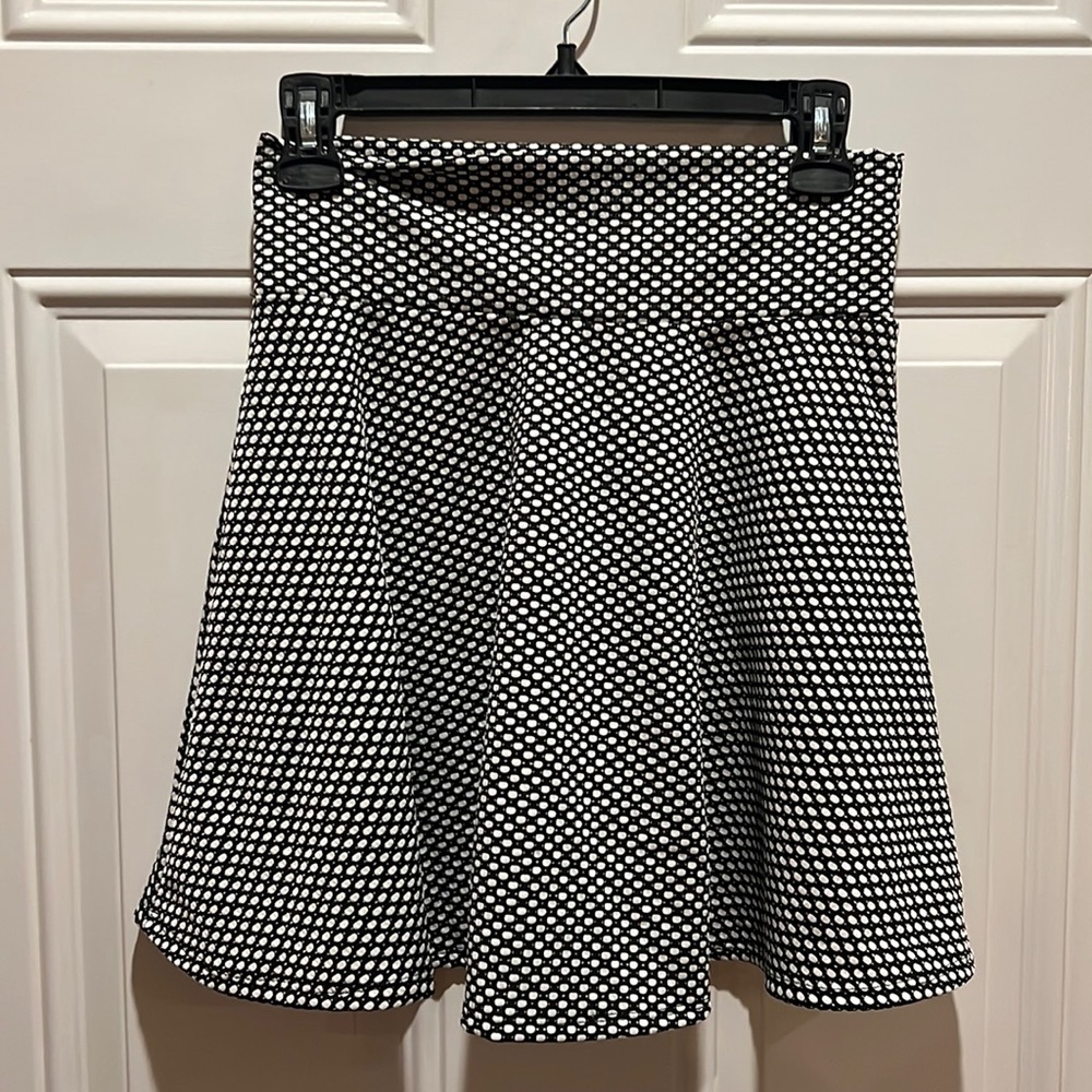Black and white dress skirt